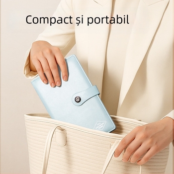 Carte pentru depozitare facturi, PU piele, Model PQ918, Dimensiune hârtie 200x100, Lățime a spatelui 15