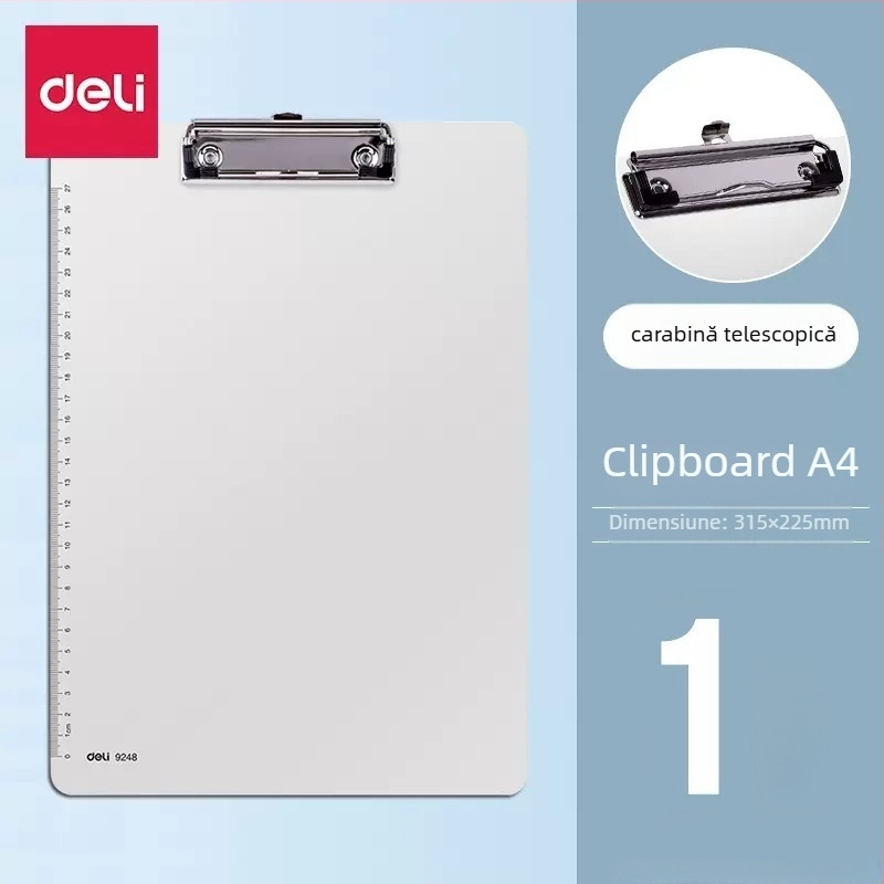 Clipboard pentru documente, material PP, model 9248, fără logo, fără personalizare