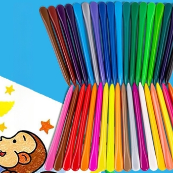 Chuangpinge set creioane triunghiulare din plastic pentru desen, carcasă din plastic, 5 g/buc