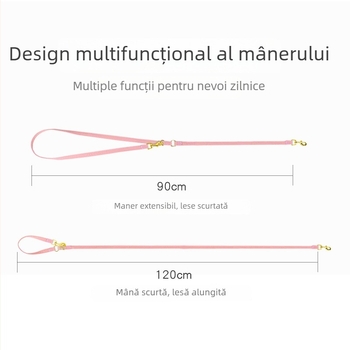 Ham pentru câine pentru plimbări — design piept-spate, curea de tracțiune non-extensibilă, marcă Support