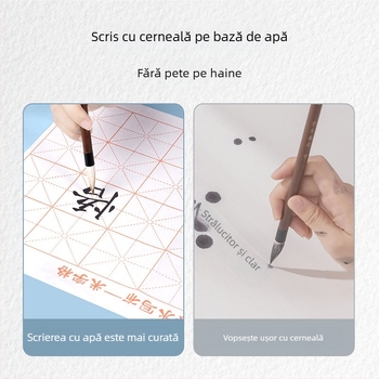 Set pânză pentru scriere cu apă Deli – dreptunghiular, Seria: Water Writing Cloth Suit, Material: Alt, Scop: Exercițiu de caligrafie