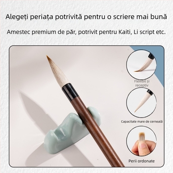 Set pânză pentru scriere cu apă Deli – dreptunghiular, Seria: Water Writing Cloth Suit, Material: Alt, Scop: Exercițiu de caligrafie