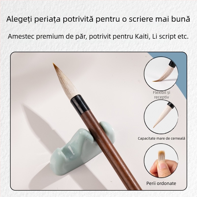 Set pânză pentru scriere cu apă Deli – dreptunghiular, Seria: Water Writing Cloth Suit, Material: Alt, Scop: Exercițiu de caligrafie