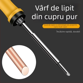 Fier de lipit cu încălzire internă, vârfuri horseshoe și flat, 35W/50W, 220V