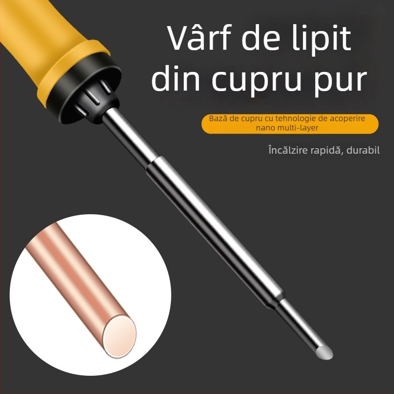 Fier de lipit cu încălzire internă, vârfuri horseshoe și flat, 35W/50W, 220V