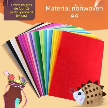 Material textil nețesut colorat, imprimat, pachet de 10 coli