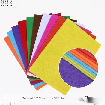 Material textil nețesut colorat, imprimat, pachet de 10 coli