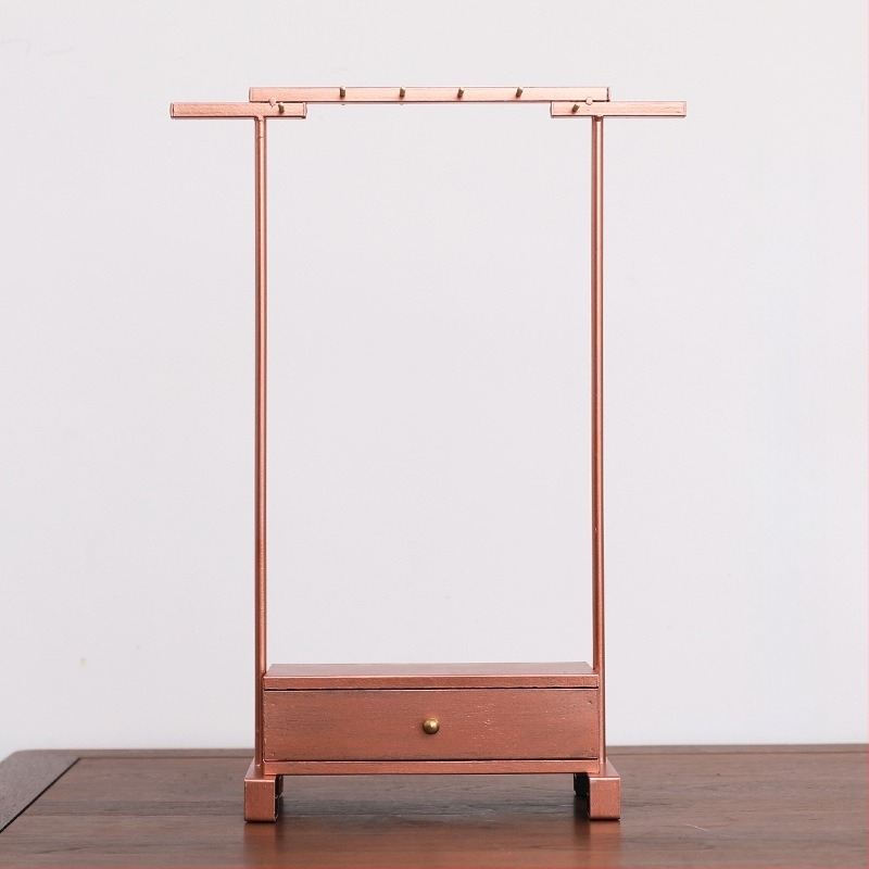 Suport pentru pensule de caligrafie și pictură, din fier, design cu 12 ace, stil antic