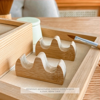 Suport de unghii pentru birou, cu design cu mai multe compartimente pentru unelte de manichiură