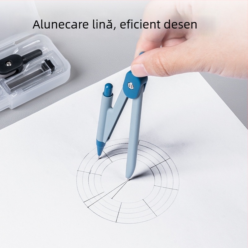 Deli VC1 compas metal, set din 2 piese, tijă grafit 0,5 mm