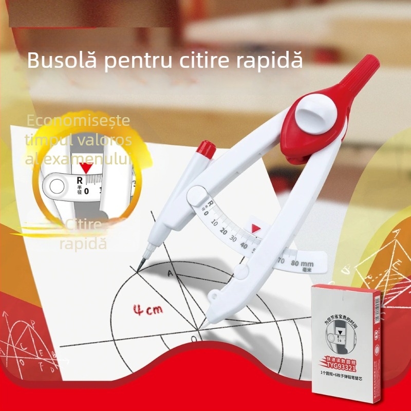 Compas digital cu scară, din plastic, model 93320, 6 buc./cutie