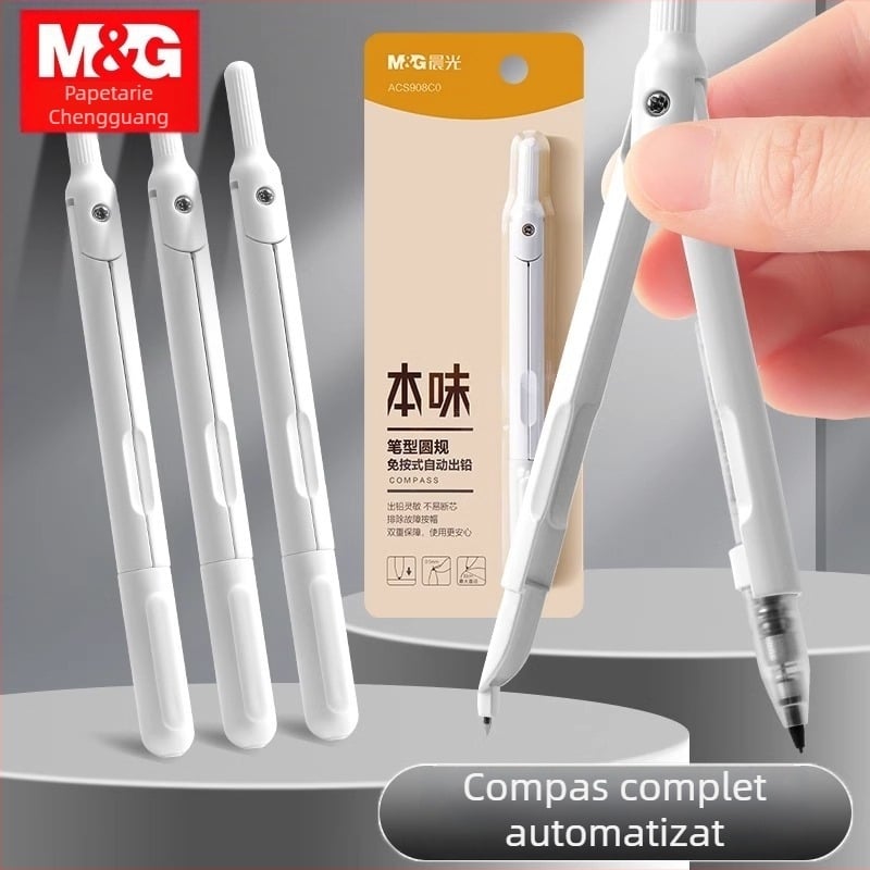 Morning Light Compas automat de alimentare cu grafit, cu capac, din plastic, model ACS908C0