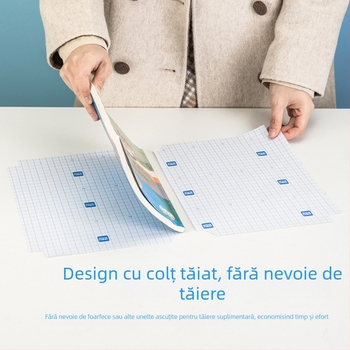 Deli 70593 Pachet cu 20 foi pentru acoperire manuale, pentru clasele 3–6, impermeabile, textură mată, husă protectoare pentru manual