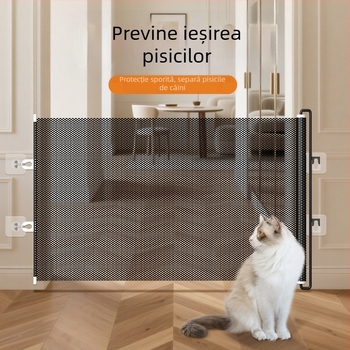 Jun Chang PVC Gardă extensibilă pentru animale L3939 — barieră anti-evadare pentru pisici, ușă de intrare ieșire