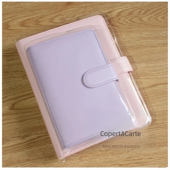 Feifan husă de protecție din PVC transparentă pentru carte, cu 6 găuri pentru foi