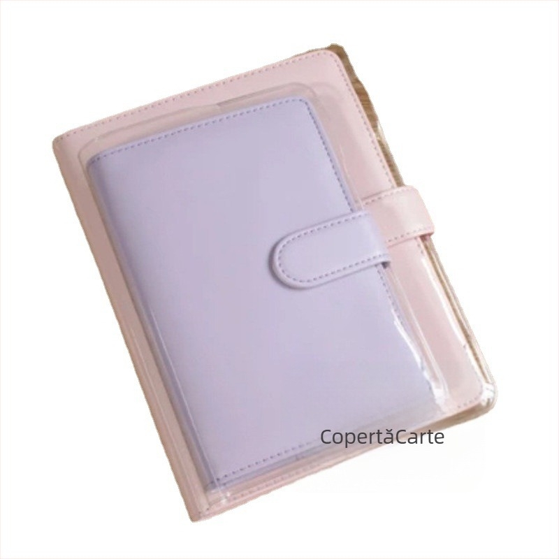 Feifan husă de protecție din PVC transparentă pentru carte, cu 6 găuri pentru foi