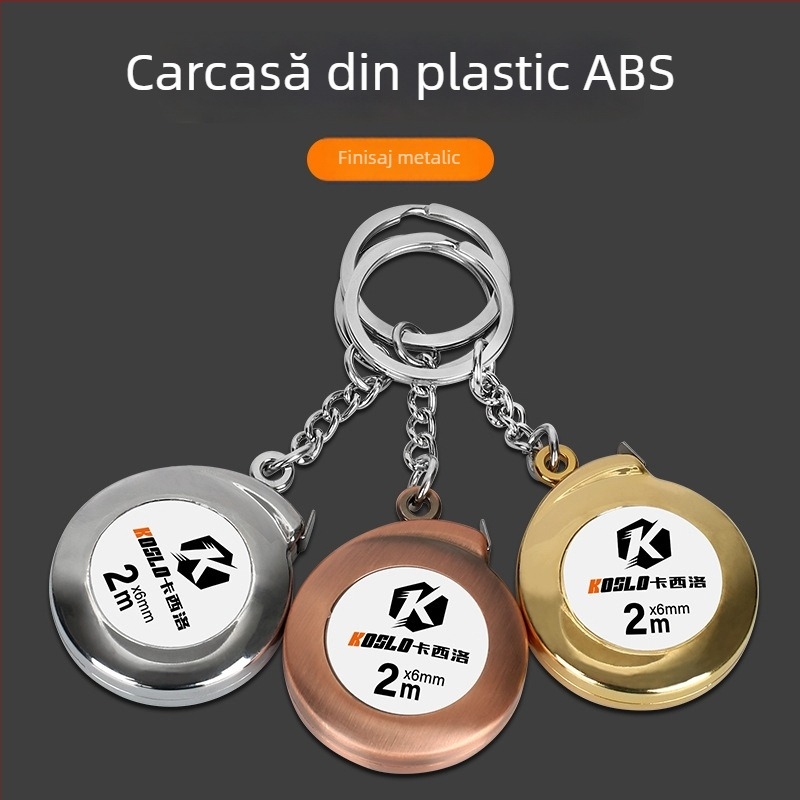 Breloc cu bandă metrică Cassiolo, 2 m, instrument de măsurare de buzunar