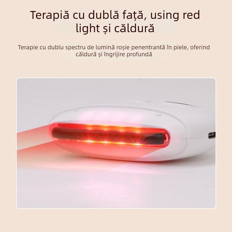 Mincerity Gs-05 Placă de Zgârierea Biastonă – Masaj electric reîncărcabil pentru față, control mecanic, temperatură reglabilă, corp ABS, baterie 500 mAh