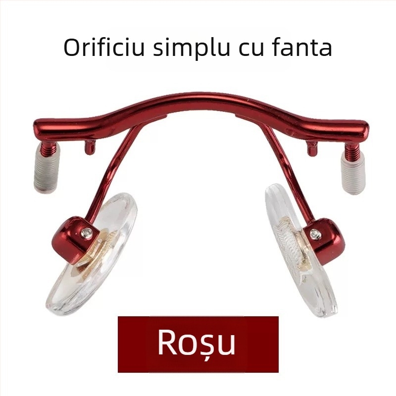 Podul nasului mijlociu din aliaj pentru ochelari fără ramă, șurub 1.8 cu dop din cauciuc, compatibil cu găuri unice și găuri duble universale