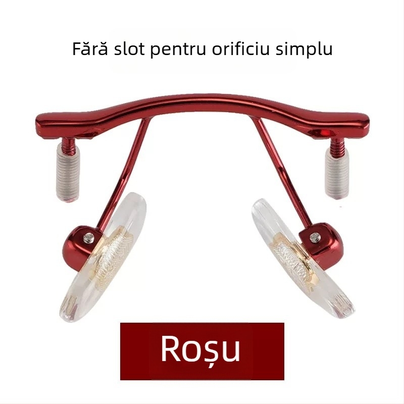 Podul nasului mijlociu din aliaj pentru ochelari fără ramă, șurub 1.8 cu dop din cauciuc, compatibil cu găuri unice și găuri duble universale