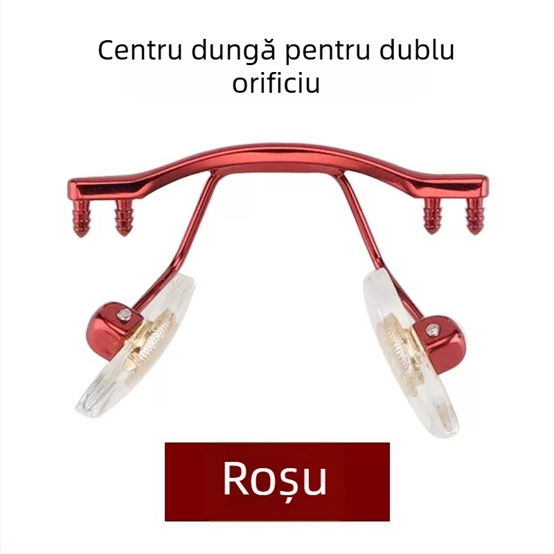 Podul nasului mijlociu din aliaj pentru ochelari fără ramă, șurub 1.8 cu dop din cauciuc, compatibil cu găuri unice și găuri duble universale