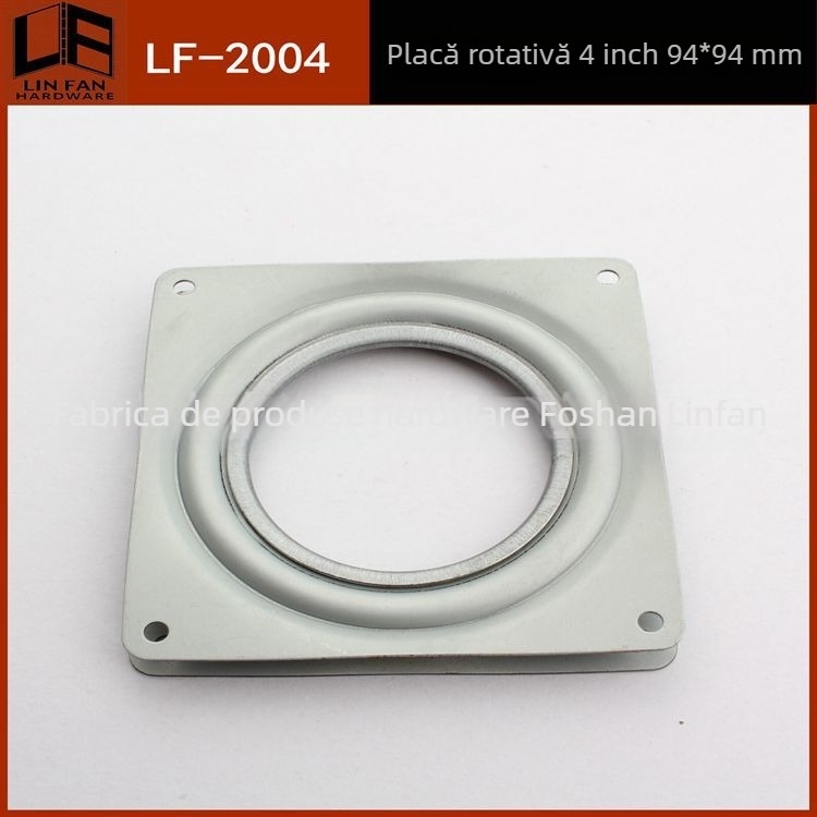 Platformă rotativă pătrată din fier, cu cavitate, model LF-2004; potrivită pentru afișaje, rame pentru ochelari, rafturi pentru meșteșuguri și baze pentru cutii de condimente.