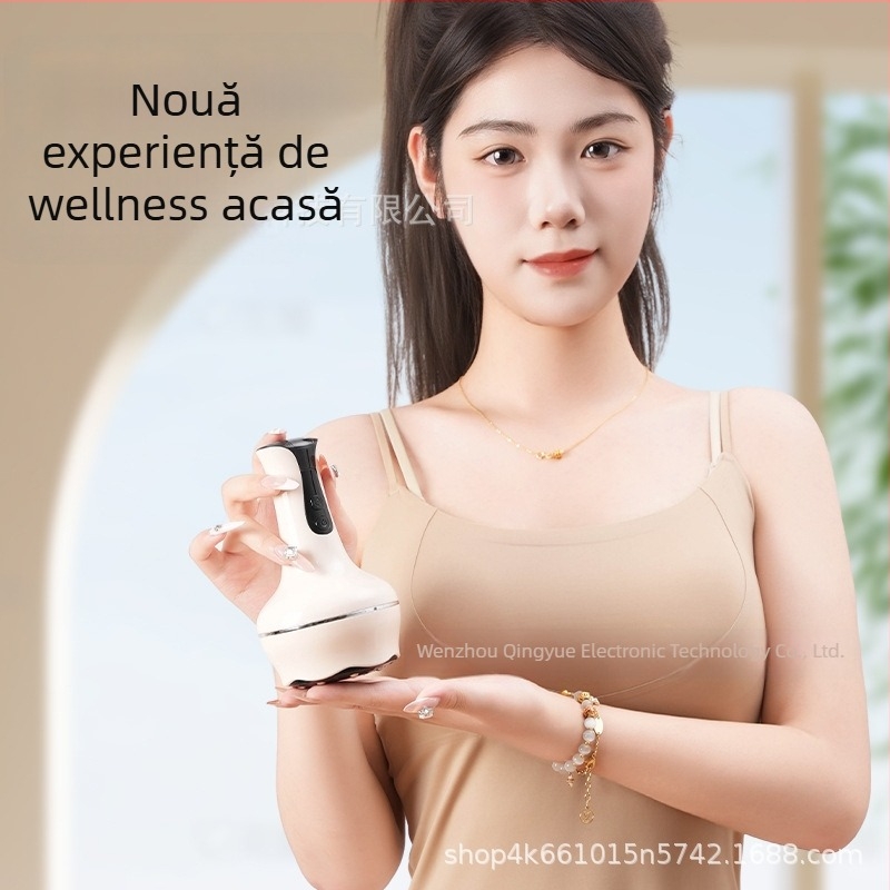 Mașină All-in-One pentru scraping și cupping, cu perie Meridian, alimentare USB, model Bb-005, corp ABS, baterie 1200mAh, viteză variabilă continuă