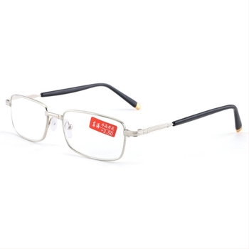 Ochelari Kaidi pentru citit, lentile din sticlă, ramă completă, ramă metalică, ramă pătrată, design original