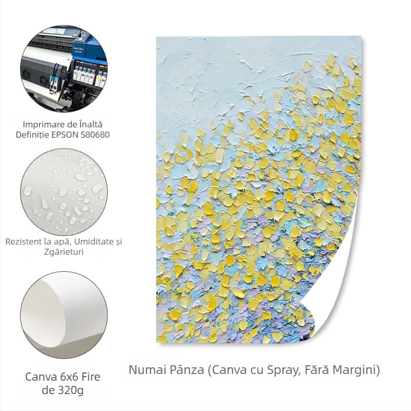 Tablou decorativ fără ramă pe pânză – stil modern minimalist, model persoană, imprimare inkjet pentru sufragerie