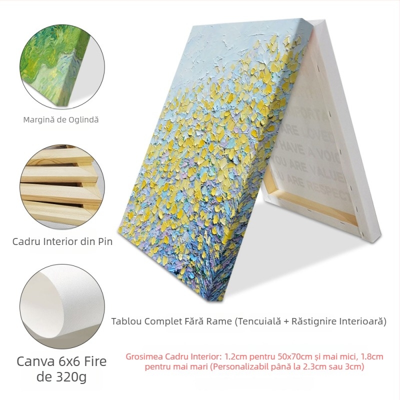 Tablou decorativ fără ramă pe pânză – stil modern minimalist, model persoană, imprimare inkjet pentru sufragerie