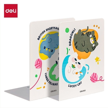 Deli TB650 suport metal pentru cărți de birou, design desen animat drăguț, 750 g