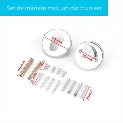 Mâner pentru ușă de incendiu, din oțel inoxidabil/fier, CB-SIA, încuietoare pentru uși de incendiu și coridoare, stil modern minimalist