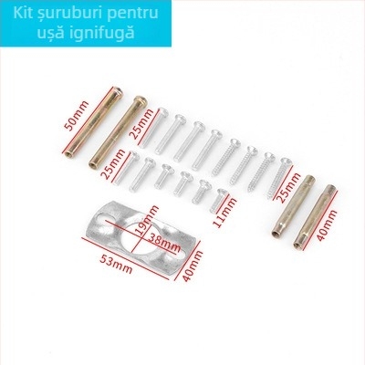 Mâner pentru ușă de incendiu, din oțel inoxidabil/fier, CB-SIA, încuietoare pentru uși de incendiu și coridoare, stil modern minimalist