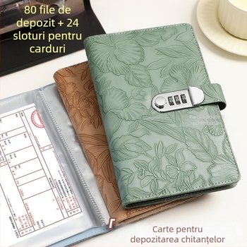 Boguan Plic depozite cu relief imprimat, model FDPJJ-001, piele moale, logo personalizat