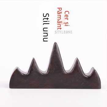 Suport din lemn pentru pixuri și pensule, model Five Finger Mountain, cod produs 521, accesoriu caligrafic, personalizare disponibilă