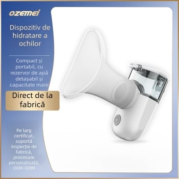 Dispozitiv portabil de pulverizare nano pentru hidratarea ochilor, model AM-8007; timp de ceață până la 10 s; treaptă 1; pulverizare rece; baterie încorporată 100–300 mAh