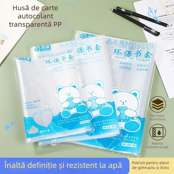 Peliculă autoadezivă PP pentru copertă de manuale școlare — Brand: Super Genuine; Material: PP; Importat: Nu; Autorizare IP: Nu