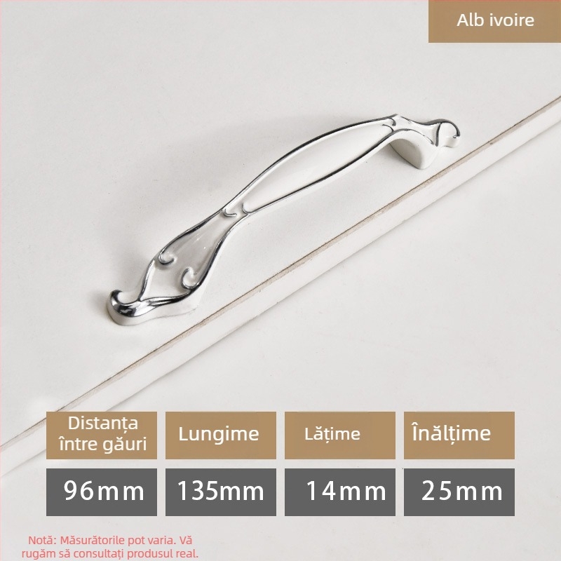 Mâner pentru dulap – Modern minimalist, aliaj de zinc, formă bară, montaj ascuns, modele 919/912/2026/2010