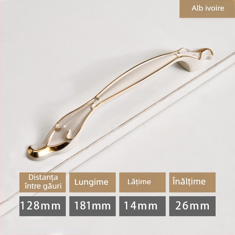 Mâner pentru dulap – Modern minimalist, aliaj de zinc, formă bară, montaj ascuns, modele 919/912/2026/2010