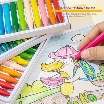Creioane cerate din plastic pentru copii – Modelul 856, pentru pictură, carcasă din plastic, ambalare personalizabilă, greutate aproximativ 5,5 g