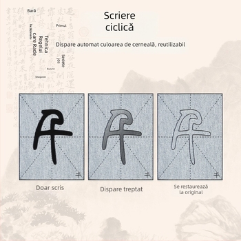 Set de practică pentru caligrafie: Font Seal Script, videoclip ghidat cu trasări sincronizate și radicali, pânză de scris cu apă, set pensule