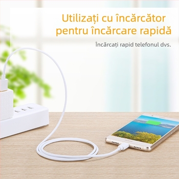 CE-LINK Cablu Micro USB pentru telefoane Huawei Android – 18W maxim, conductor din cupru pur, ecranare împletită + folie de aluminiu, întrerupere automată