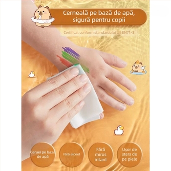 Set de markere pentru acuarelă pentru copii – lavabil, fără pătrundere, pentru grădiniță; Brand: Other, Cod produs: exXb8sZE