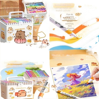 Set de markere pentru acuarelă pentru copii – lavabil, fără pătrundere, pentru grădiniță; Brand: Other, Cod produs: exXb8sZE