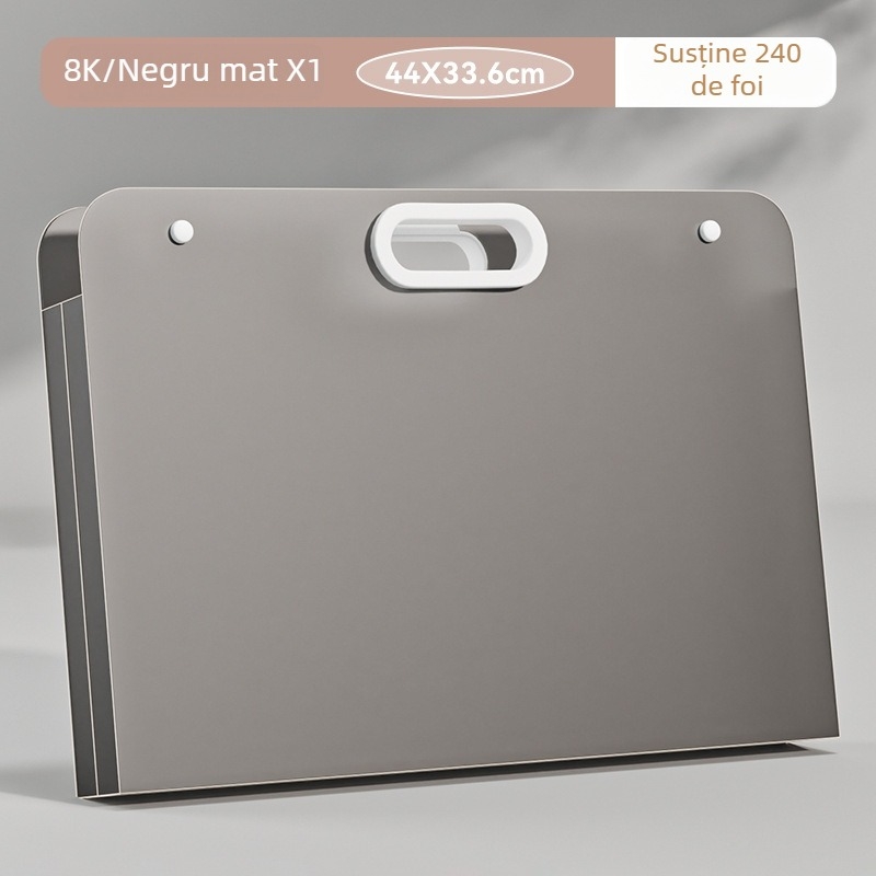 Set de depozitare pentru album de desen cu foldere pentru schițe și geantă de depozitare (Material: PP; Autorizare IP: Nu)