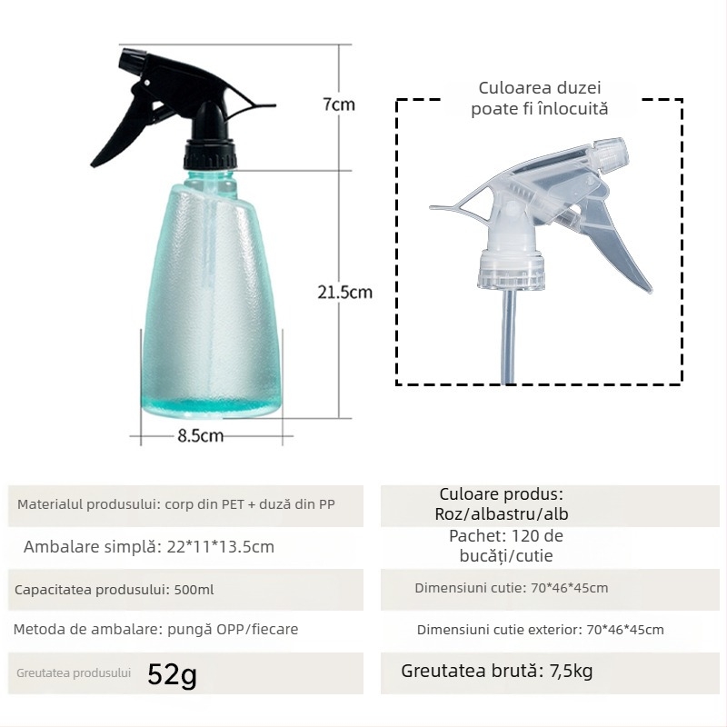 Rip Stropitor de grădină pentru udarea plantelor, stil spray, 500 ml, corp PET / cap PP