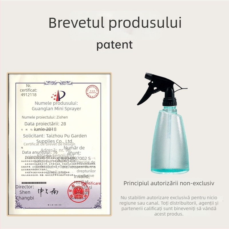 Rip Stropitor de grădină pentru udarea plantelor, stil spray, 500 ml, corp PET / cap PP