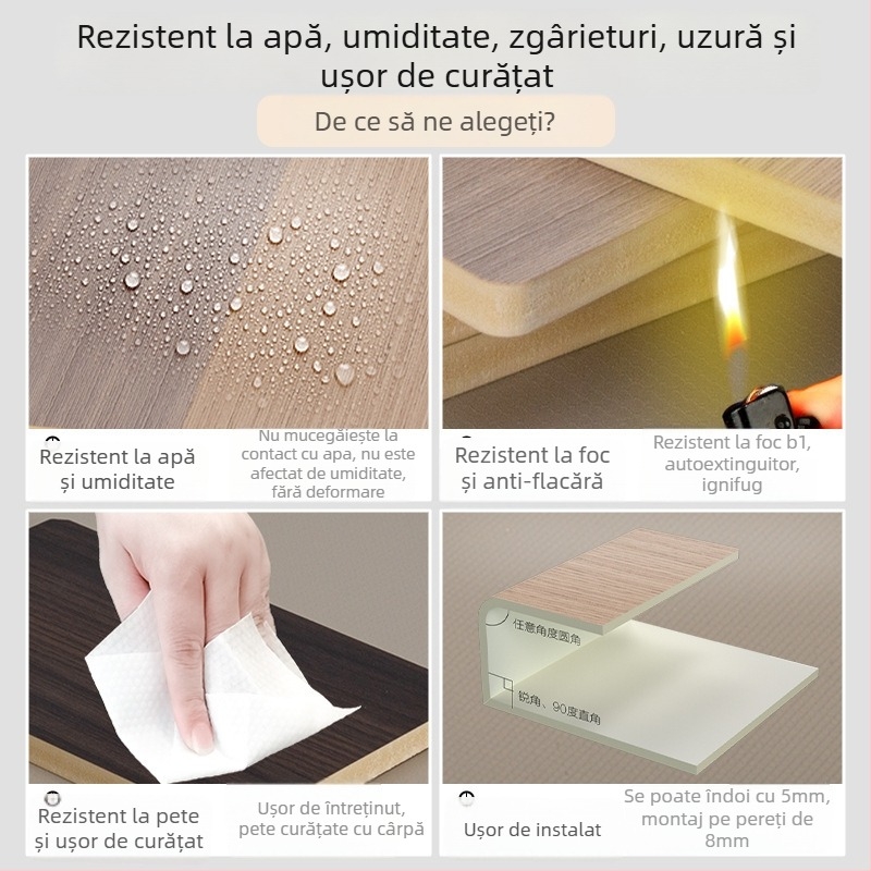 Panou perete din PVC cu efect cristal de carbon, model 15, stil: plat / nou stil chinezesc / modern minimalist / lux ușor, origine: Linyi, Shandong