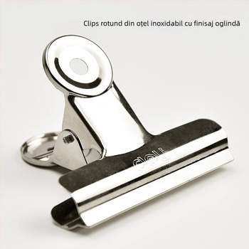 Deli clip mare din oțel inoxidabil – clip metal pentru documente, modelele 9520–9526