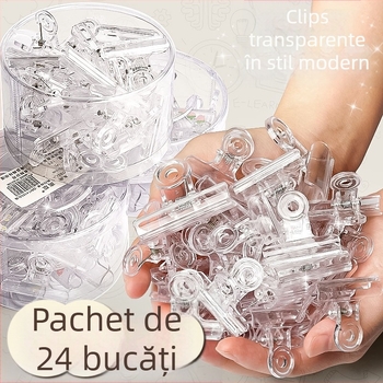 Li cao LC5242A Clip din acrilic transparent pentru planner și bilete